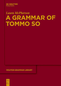 Livre Relié A Grammar of Tommo So de Laura Mcpherson