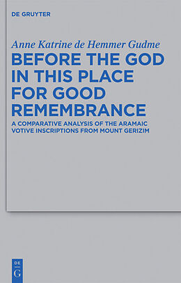 Fester Einband Before the God in this Place for Good Remembrance von Anne Katrine De Hemmer Gudme