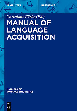 Livre Relié Manual of Language Acquisition de 