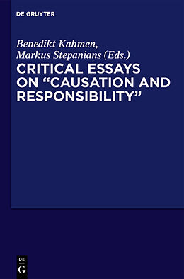 Livre Relié Critical Essays on "Causation and Responsibility" de 