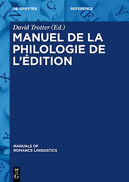 Livre Relié Manuel de la philologie de l édition de 