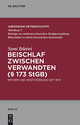 E-Book (pdf) Beischlaf zwischen Verwandten (§ 173 StGB) von Sami Bdeiwi