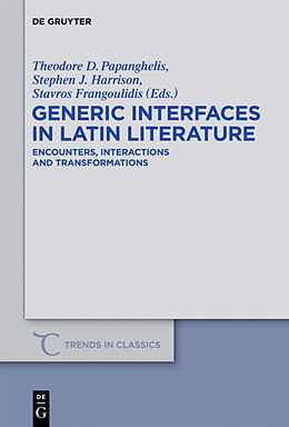Livre Relié Generic Interfaces in Latin Literature de 