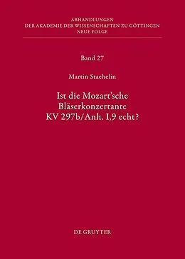 E-Book (pdf) Ist die sogenannte Mozartsche Bläserkonzertante KV 297b/Anh. I,9 echt? von Martin Staehelin