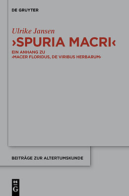Fester Einband "Spuria Macri" von Ulrike Jansen