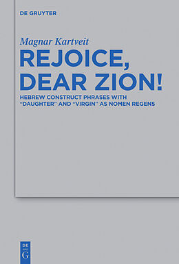 Fester Einband Rejoice, Dear Zion! von Magnar Kartveit