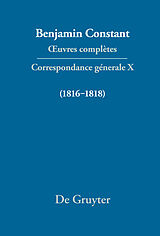 eBook (pdf) Benjamin Constant: uvres complètes. Correspondance générale / Correspondance générale 18161818 de 