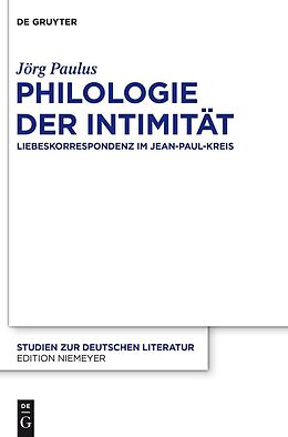 E-Book (pdf) Philologie der Intimität von Jörg Paulus