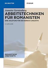 E-Book (pdf) Arbeitstechniken für Romanisten von Annette Gerstenberg