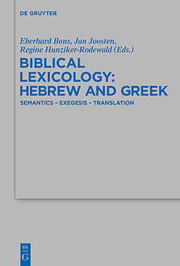 Fester Einband Biblical Lexicology: Hebrew and Greek von 