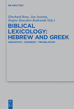 E-Book (pdf) Biblical Lexicology: Hebrew and Greek von 