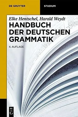 PDF Handbuch der deutschen Grammatik von Elke Hentschel, Harald Weydt