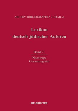 E-Book (pdf) Lexikon deutsch-jüdischer Autoren / Nachträge und Gesamtregister von Renate Heuer