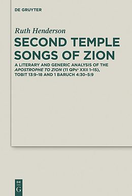 E-Book (pdf) Second Temple Songs of Zion von Ruth Henderson