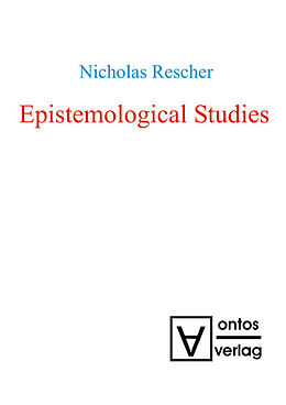 Livre Relié Epistemological Studies de Nicholas Rescher