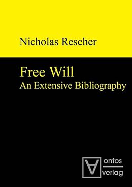 Livre Relié Free Will de Nicholaus Rescher