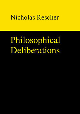 Livre Relié Philosophical Deliberations de Nicholas Rescher