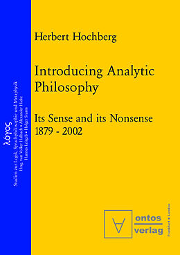 Couverture cartonnée Introducing Analytic Philosophy de Herbert Hochberg