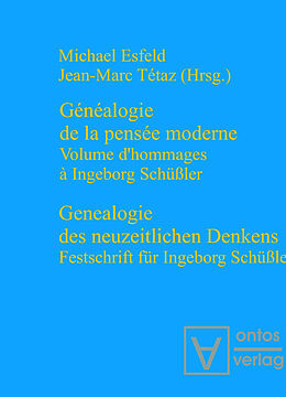 Kartonierter Einband Genealogie des neuzeitlichen Denkens / Généalogie de la pensée moderne von 
