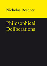 eBook (pdf) Philosophical Deliberations de Nicholas Rescher