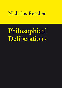 eBook (pdf) Philosophical Deliberations de Nicholas Rescher