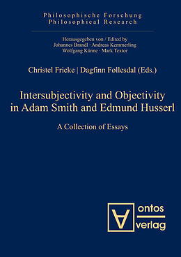 Livre Relié Intersubjectivity and Objectivity in Adam Smith and Edmund Husserl de 