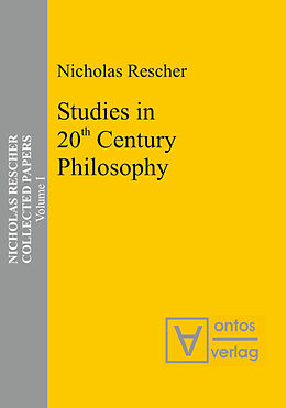 Livre Relié Studies in 20th Century Philosophy de Nicholas Rescher