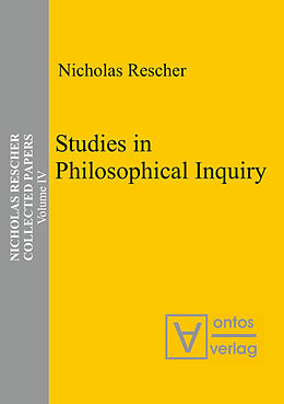 Fester Einband Studies in Philosophical Inquiry von Nicholas Rescher