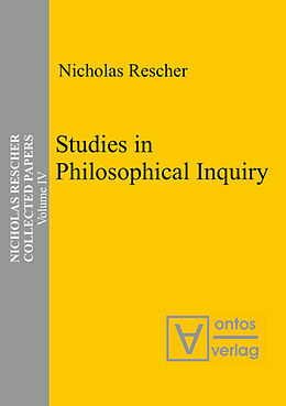 Livre Relié Studies in Philosophical Inquiry de Nicholas Rescher