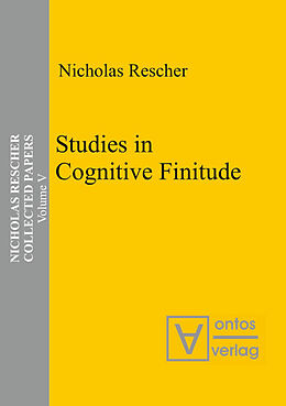 Livre Relié Studies in Cognitive Finitude de Nicholas Rescher