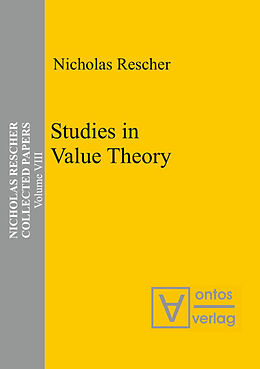 Fester Einband Studies in Value Theory von Nicholas Rescher