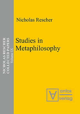 Livre Relié Studies in Metaphilosophy de Nicholas Rescher