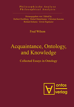 Livre Relié Acquaintance, Ontology, and Knowledge de Fred Wilson