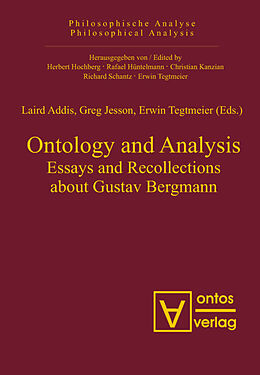 Fester Einband Ontology and Analysis von Laird Addis, Erwin Tegtmeier, Greg Jesson