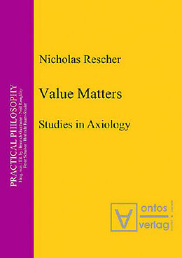 Livre Relié Value Matters de Nicholas Rescher