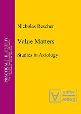 eBook (pdf) Value Matters de Nicholas Rescher
