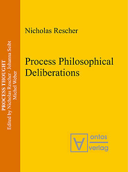 Livre Relié Process Philosophical Deliberations de Nicholas Rescher