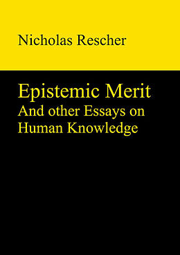 Livre Relié Epistemic Merit de Nicholas Rescher