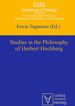 Livre Relié Studies in the philosophy of Herbert Hochberg de 