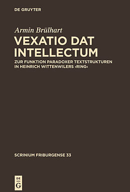 Fester Einband ,Vexatio dat intellectum' von Armin Brülhart
