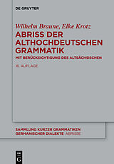 Paperback Abriss der althochdeutschen Grammatik von Wilhelm Braune