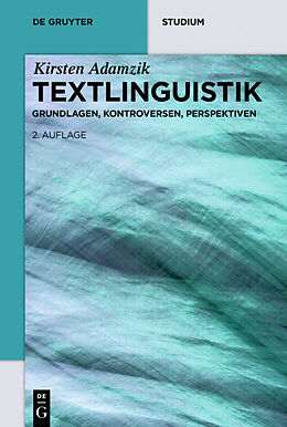 Kartonierter Einband Textlinguistik von Kirsten Adamzik
