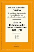 E-Book (pdf) Dichtungen der ersten Wanderjahre 1719-1721 von Johann Christian Günther