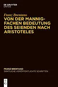 PDF Von der mannigfachen Bedeutung des Seienden nach Aristoteles von 