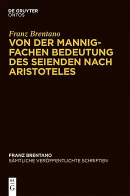 E-Book (pdf) Von der mannigfachen Bedeutung des Seienden nach Aristoteles von 