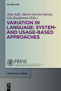 Livre Relié Variation in Language: System- and Usage-based Approaches de 