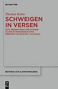 PDF Schweigen in Versen von Thomas Kuhn