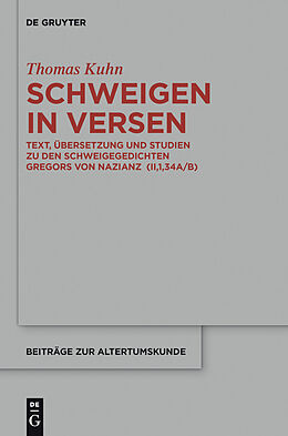E-Book (pdf) Schweigen in Versen von Thomas Kuhn