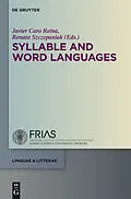 E-Book (pdf) Syllable and Word Languages von 
