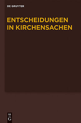 E-Book (pdf) Entscheidungen in Kirchensachen seit 1946 / 1.1.-30.06.2011 von 